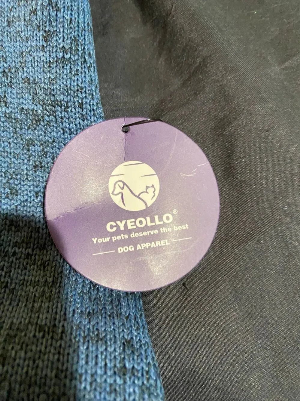 NWT Cyeollo medium dog jacket, coat blue sweater